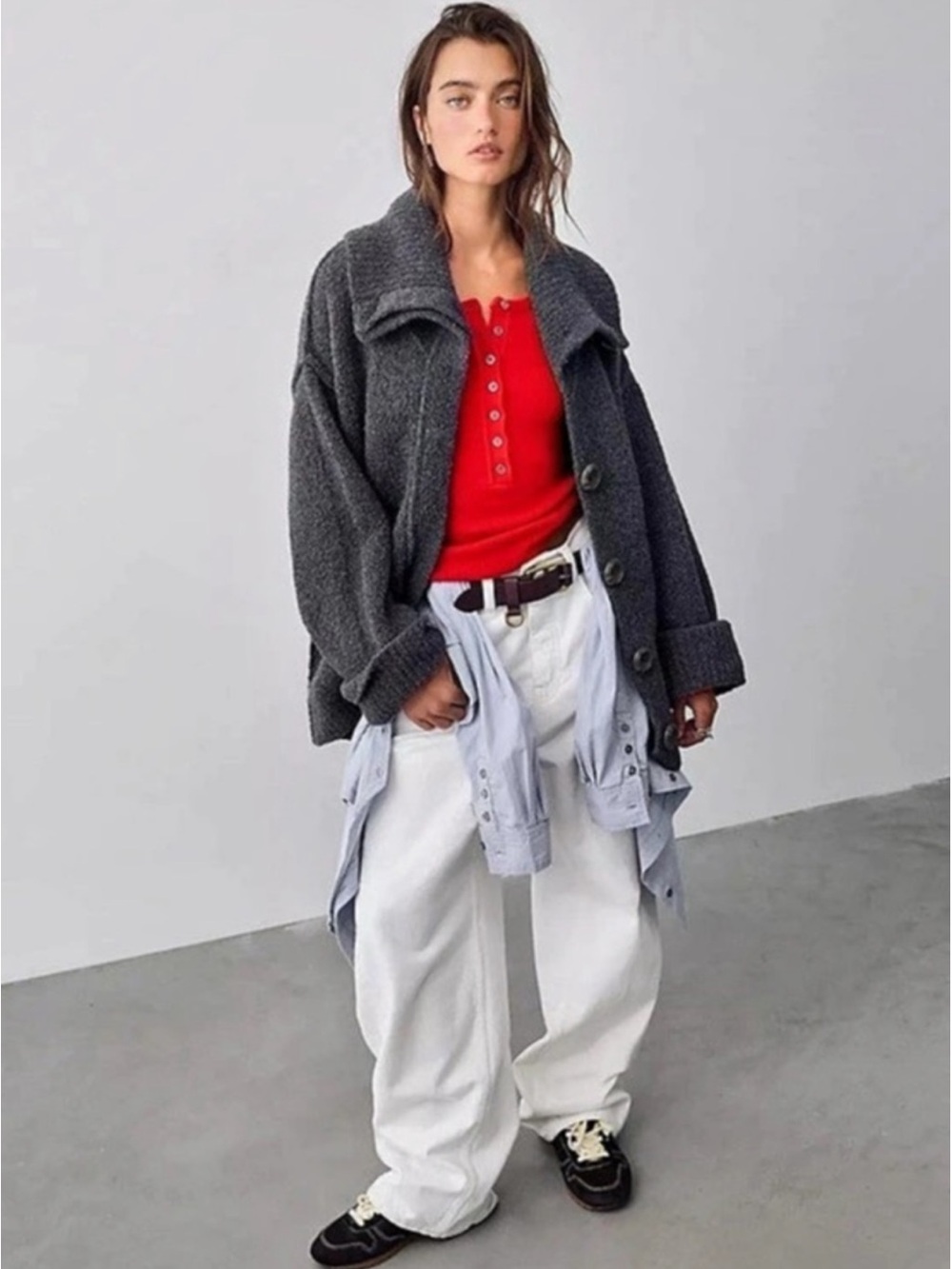 Free People We The Free Jeans Womens 28 Truro Baggy Puddle Wide Leg Skate Grunge